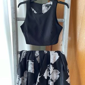 Floral two piece dress